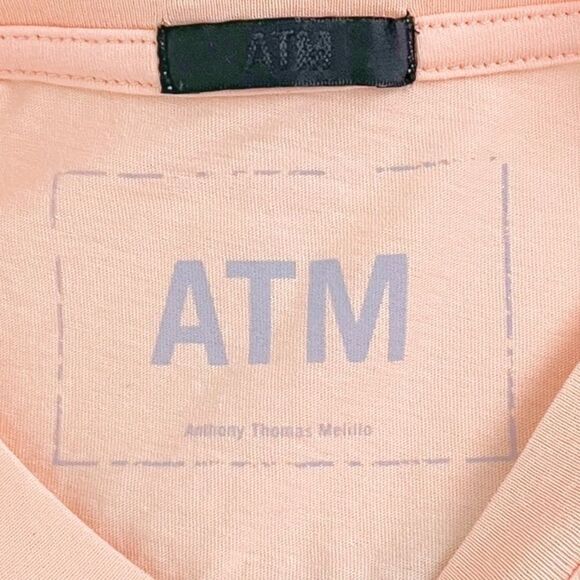 ATM ANTHONY THOMAS MELILLO NWT Gab cotton-jersey tank in Pastel orange Size L - Picture 5 of 6